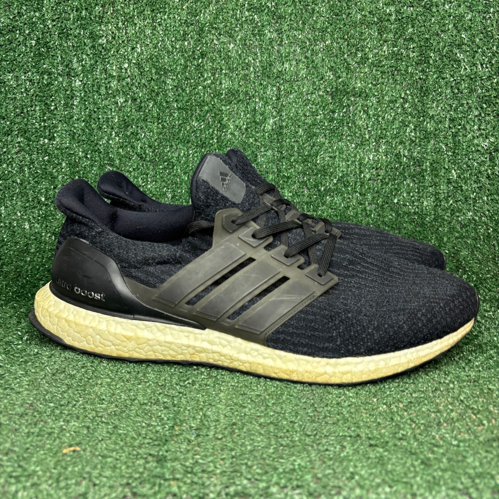 Adidas‎ UltraBoost 3.0 Core Primeknit Running Sneakers Trainers Black Mens Sz 13